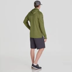 NRS Silkweight Varial Hoodie - Men's -Outdoor Clothing 10008 04 Olive Model Back 092121 2000x2000 RSZ 20141.1647987447
