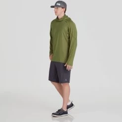 NRS Silkweight Varial Hoodie - Men's -Outdoor Clothing 10008 04 Olive Model Front 092121 2000x2000 RSZ 20319.1647987447