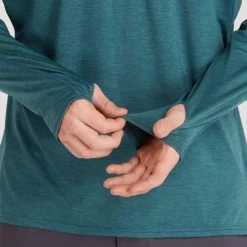 NRS Silkweight Baja Sun Shirt - Men's -Outdoor Clothing 10009 04 Mediterranea Model Detail 092121 2000x2000 RSZ 98999.1647988270