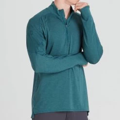 NRS Silkweight Baja Sun Shirt - Men's -Outdoor Clothing 10009 04 Mediterranea Model FrontCrop 092121 2000x2000 RSZ 20308.1647988270