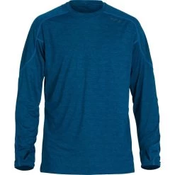 NRS Silkweight Long-Sleeve Shirt - Men's -Outdoor Clothing 10114 05 Poseidon Large Front 121421 2000x2000 rsz 72219.1654628775