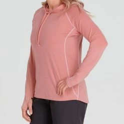 NRS Silkweight Hoodie - Women's 18 NRS Silkweight Hoodie - Women's -Outdoor Clothing 10140 05 Mauve Model FrontCrop 090221 2000x2000 rsz 02160.1647968653