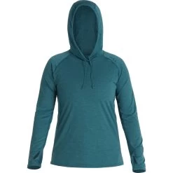 NRS Silkweight Hoodie - Women's 21 NRS Silkweight Hoodie - Women's -Outdoor Clothing 10140 05 Mediterranea Med Front 082121 2000x2000 rsz 26349.1647968653