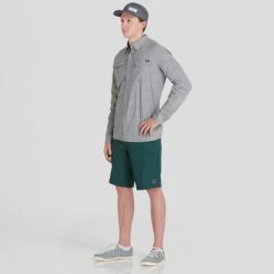 NRS Guide Short - Men's -Outdoor Clothing 10145 03 SeaMoss Model Front 102021 2000x2000 rsz 00144.1677177775