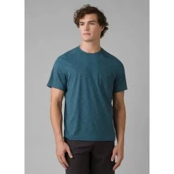 Prana Calder Short Sleeve Pocket Top - Men's (Spring 2022) -Outdoor Clothing 1969381 BLUEFIN rsz 47340.1663872200