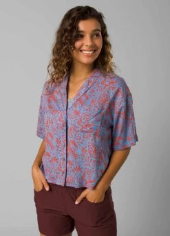 Prana Iguala Top - Women's -Outdoor Clothing 1970891 RUSTFLORAFAUNA 87435.1675892329