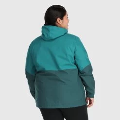 Outdoor Research Aspire II Jacket Plus - Women's (Fall 2022) -Outdoor Clothing 2879712230a2 aspire deep lake treeline rsz 96312.1663798641.1280.1280 17256.1675285009