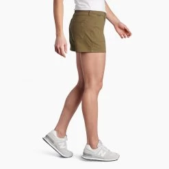 KUHL Kontour Short 4 Inch - Women's (Spring 2022) -Outdoor Clothing 6376 kontour short 4in olive side rsz 20409.1645316736