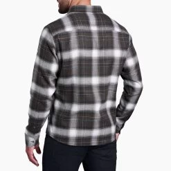 KUHL Law Flannel Long Sleeve - Men's (Fall 2022) -Outdoor Clothing 7373 Law Flannel LS Aged Oak Back rsz 58791.1676589436