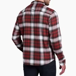 KUHL Law Flannel Long Sleeve - Men's (Fall 2022) -Outdoor Clothing 7373 Law Flannel LS Oxblood Back rsz 09675.1676589436