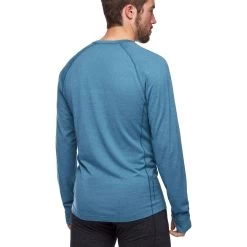 Black Diamond Solution 150 Merino Baselayer Crew - Men's -Outdoor Clothing 760020 4002 msolution150merinobasecrw astralblue om back 19391.1626822920