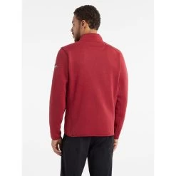Arc'teryx Covert Cardigan - Men's (Fall 2022) -Outdoor Clothing Covert Cardigan Bordeaux Heather Back View rsz 30867.1671052278.1280.1280 95907.1675356208