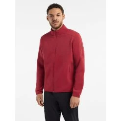 Arc'teryx Covert Cardigan - Men's (Fall 2022) -Outdoor Clothing Covert Cardigan Bordeaux Heather Front View rsz 72908.1671052278.1280.1280 42884.1675356047