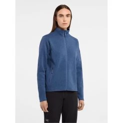 Arc'teryx Covert Cardigan - Women's (Fall 2022) -Outdoor Clothing Covert Cardigan Moonlit Heather Women s Front View rsz 73999.1671039195.1280.1280 73650.1675361691