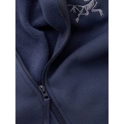Arc'teryx Kyanite AR 1/2 Zip - Men's 19 Arc'teryx Kyanite AR 1/2 Zip - Men's -Outdoor Clothing Kyanite AR 1 2 Zip Neck Black Sapphire Fabric Detail rsz 71225.1675106944