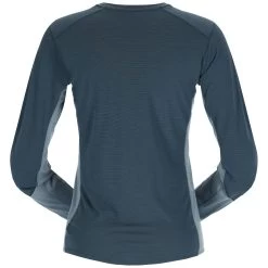 Rab Syncrino Base Long Sleeve Tee - Women's -Outdoor Clothing Rab Womens Syncrino Base LS Tee OrionBlue QBL 33 ORB BACK rsz 76647.1660244846