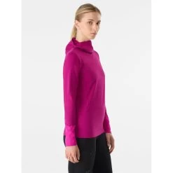 Arc'teryx Rho LT Hoody - Women's -Outdoor Clothing Rho Lightweight Hoody Synth Techno Women s Side View Right rsz 13865.1664928306