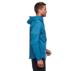 Black Diamond FineLine Stretch Rain Shell - Men's -Outdoor Clothing h3jn 4002 mfinelinestretchrainshell astralblue om 02 1 18917.1626822371