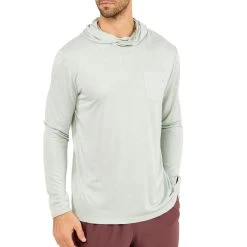 Bamboo Lightweight Hoody - Men's (Fall 2022) -Outdoor Clothing lightweight hoody sage men top 1 rsz 73614.1660154449.1280.1280 23931.1676487578