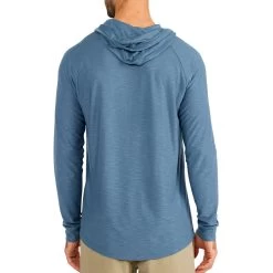 Bamboo Slub Hoody - Men's (Spring 2022) -Outdoor Clothing slub hoody pacific blue men top 2 rsz 66753.1676488720