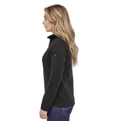 Patagonia Better Sweater 1/4 Zip - Women's -Outdoor Clothing wbf19 25618 blk ov bcg 66125.1626823088